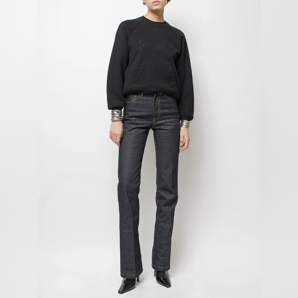 Saint Laurent Embroidered cotton sweatshirt